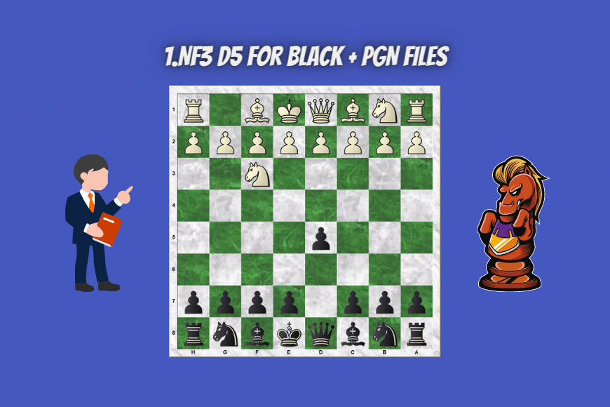 1.Nf3 d5 for black + pgn files