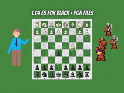 1.c4 e5 For Black + PGN Files
